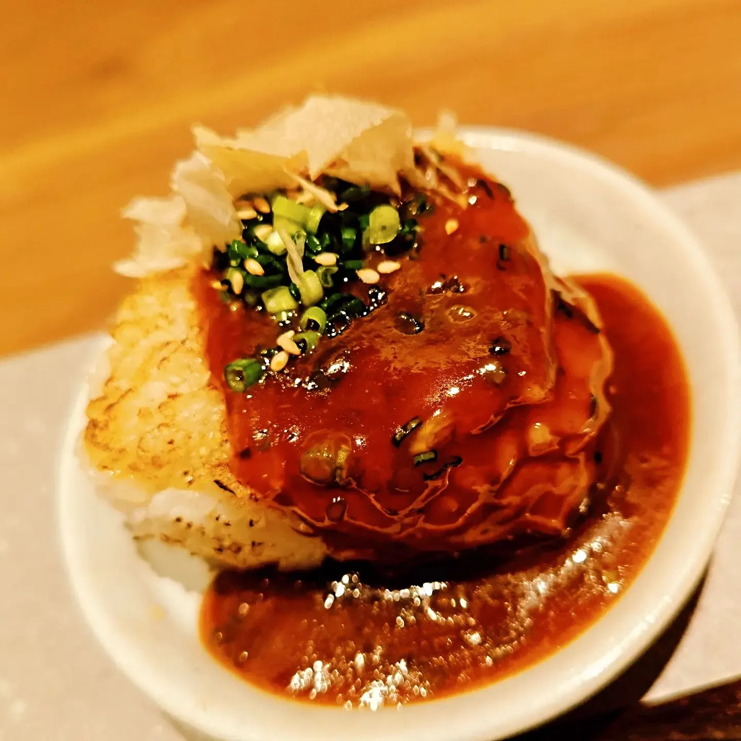 すき焼きを炊いた鍋でやく